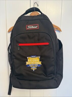Titleist Players Golf Backpack Black/Red Pinehurst HS National Invitational 2021